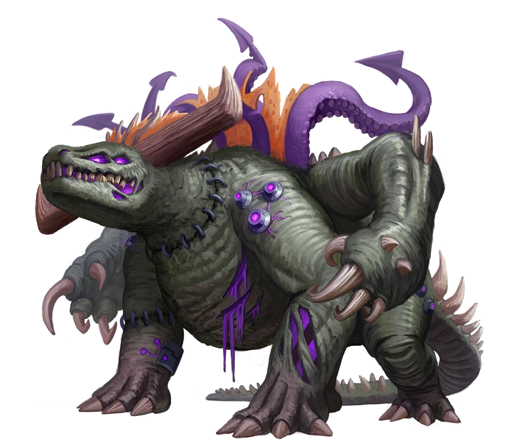 Image of a crest-eater necrograft zombie